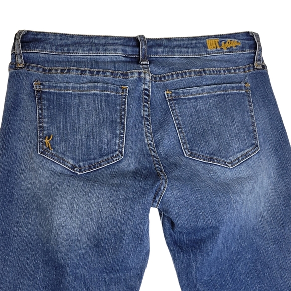 Kut from the Kloth Straight Leg Jeans Mid Rise 4 Womens Blue Stretch KP782MA2 - Picture 10 of 13